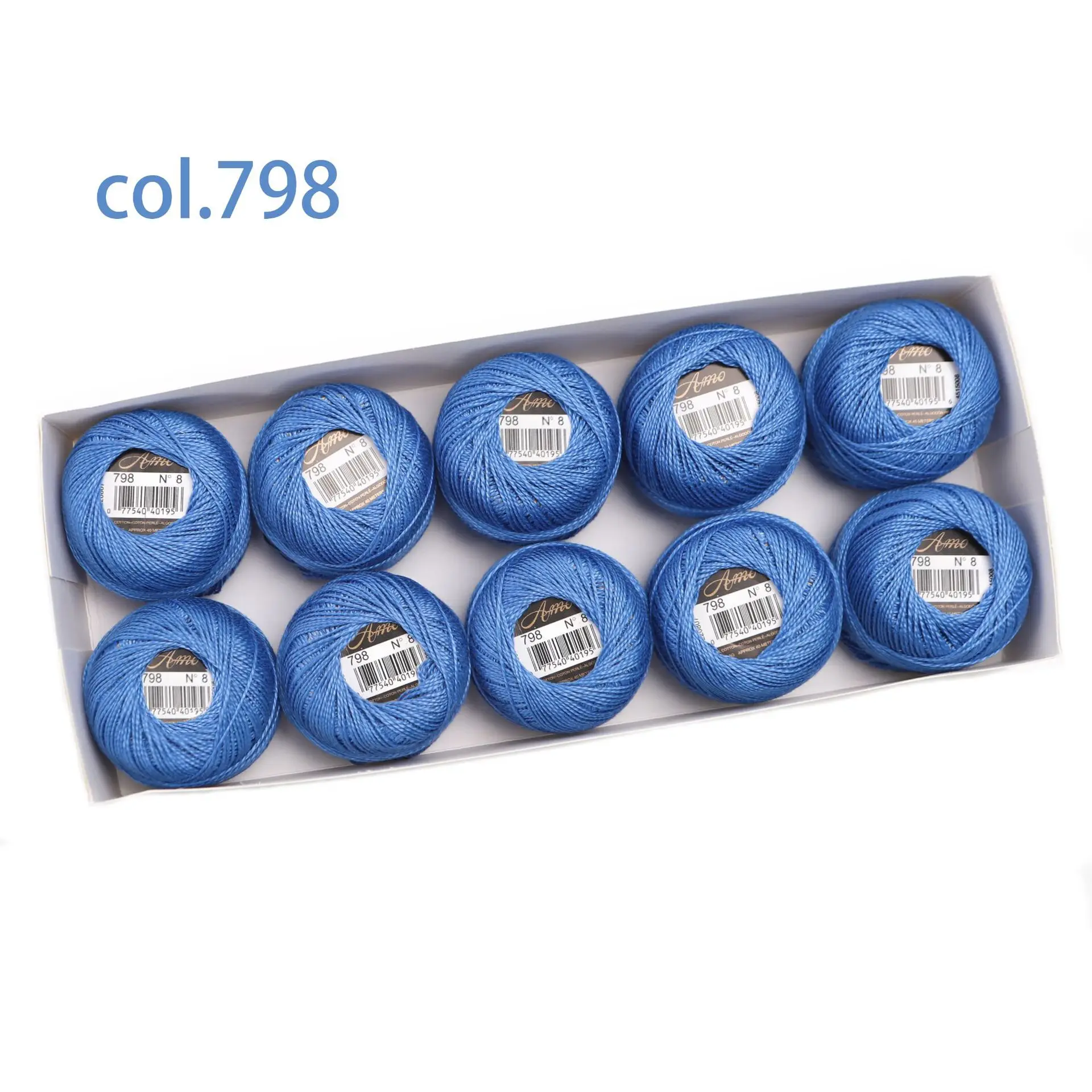 Egyptian Long Staple Cotton Embroidery and Hand Sewing Thread Set - 10 Balls