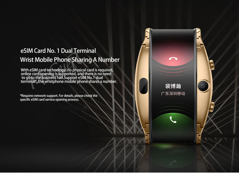 Global Version Nubia Alpha Smart Phone Watch 4.01" Foldable Flexible  Screen USA