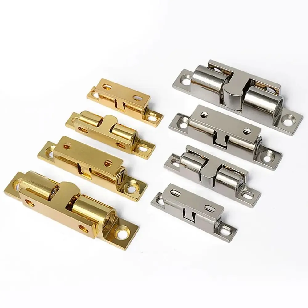 50/60/70mm Brass Double Spring Steel Ball Catch Latch for Furniture Door Damper Buffer Adjustable Closet Tension Latch Hardware door latch