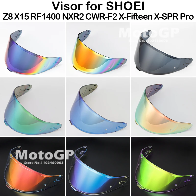 Per Shoei Rf1400 Nxr2 Cwr-F2 Cwr-F2R Z8 X15 X-1515 X-Spr Pro Casco Visiera Visiera Visiera Protezione Solare Parabrezza Protezione Uv Moto
