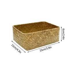 Natural Woven Seagrass Multipurpose Storage Basket (S  Storage Baskets 1)