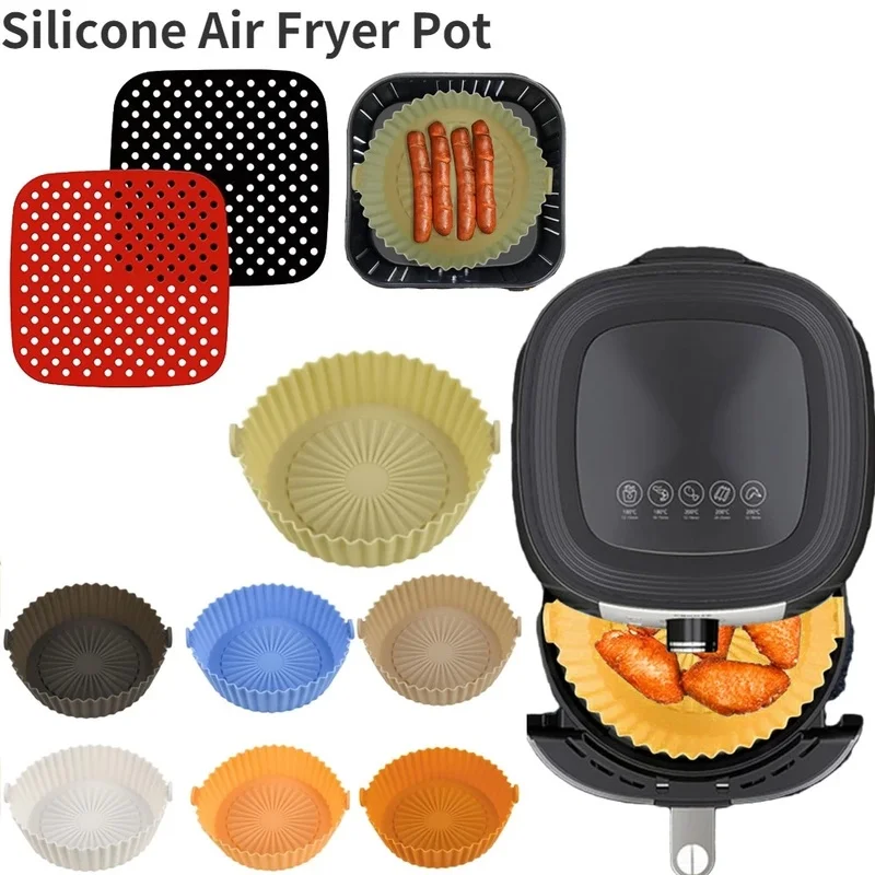 Reusable Silicone Air Fryer Liner Mat Non-Stick Steamer Pad