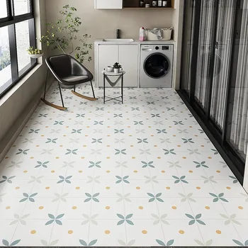Tappetino da balcone in pelle PVC Tappetino da cucina antiscivolo impermeabile Tappeto morbido resistente all'usura Tappeto decorativo per la casa  1