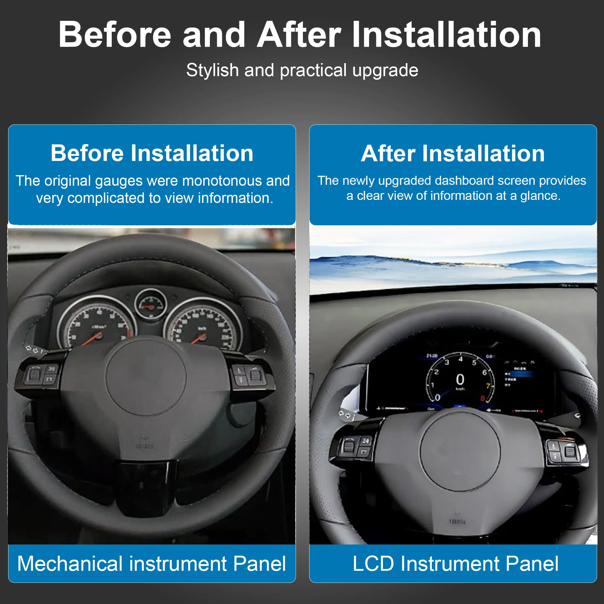 Digital Instrument Cluster For Opel Astra 2004-2010,For Opel Zafira CarPlay Spee
