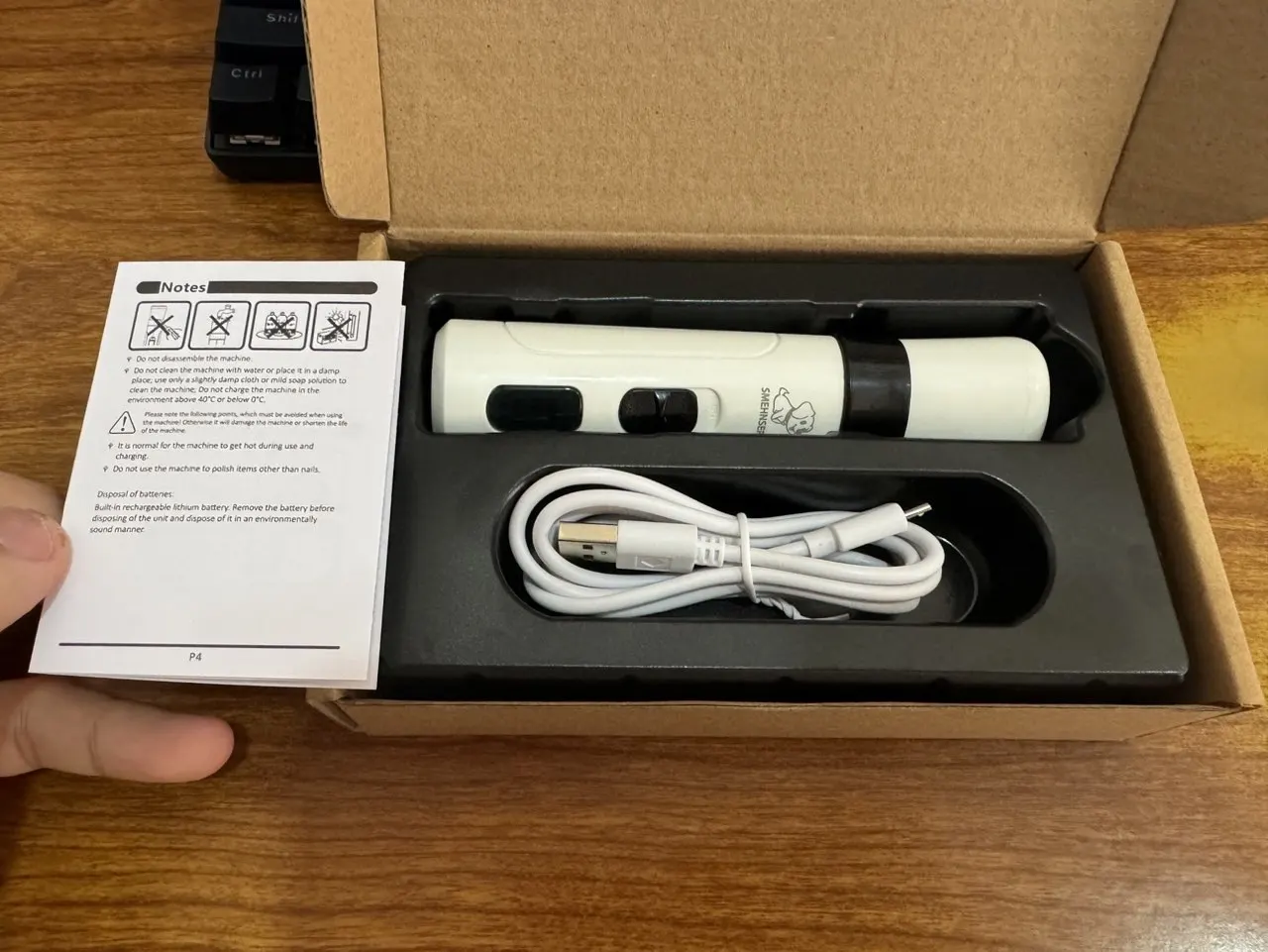 USB Rechargeable Pet Hair Trimmer Clipper Grooming Kit Dogs Cats Foot Hair Clipper Grooming Tools