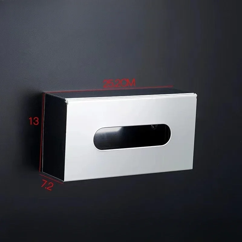 Highend Luxury Stainless Steel Desktop Tissue Box Can Wall Living Room Restaurant Office Desktop Storage Tissue Box Home Decor 5