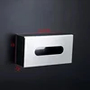Highend Luxury Stainless Steel Desktop Tissue Box Can Wall Living Room Restaurant Office Desktop Storage Tissue Box Home Decor 5