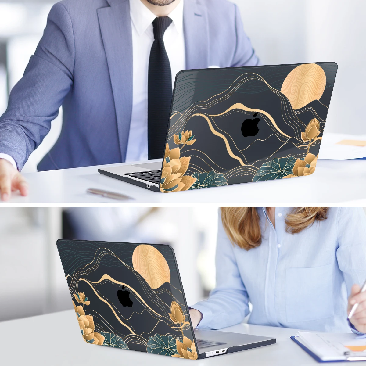 Kvetoucí rostlin plastový těžko pouzdro pro macbook vzduch 15.3 palec A2941 2023 M3 M2 pro 14 16 A2779 A2780 vzduch 13 M1 M2 A2681 A2337