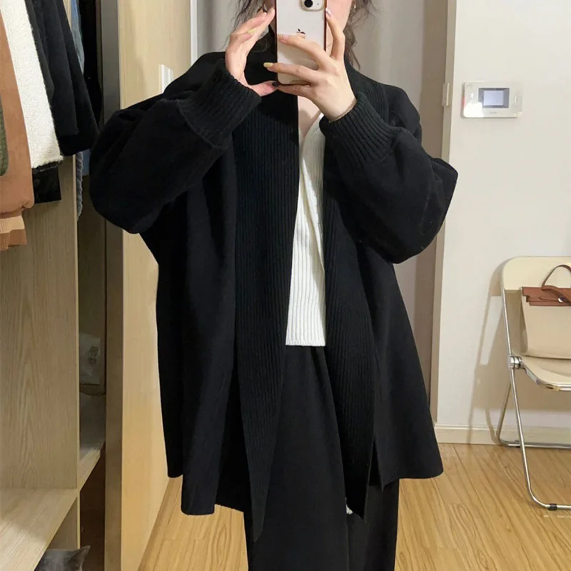 Women Knitted Sweater Long Sleeve Autumn Winter Cardigan