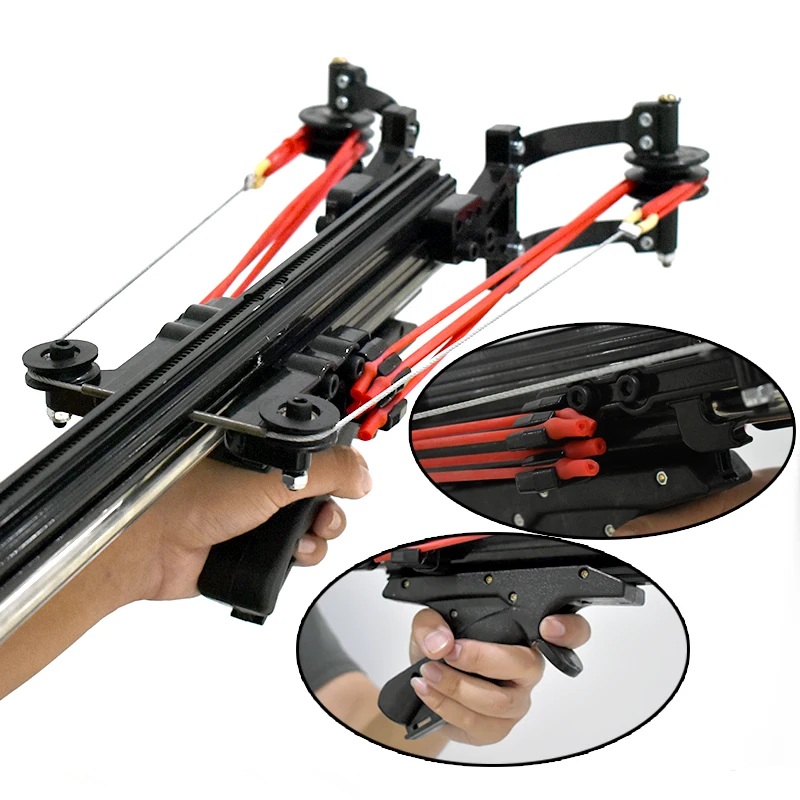 Upgraded Hunting Slingshot Long Range Precision Shooting Slingshot With Powerful Rubber Band Sling Shot Accessories
