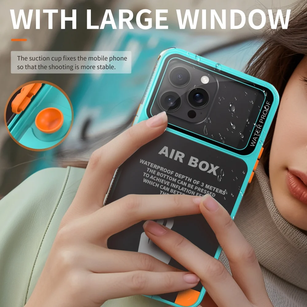 AIR BOX Waterproof Snorkeling Case - Durable Outdoor Sport & Swimming Cover