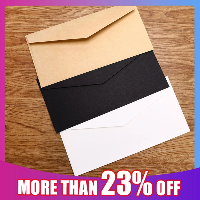 

50pcs/lot Black White Craft Paper Envelope Retro European Style Envelope For Postcard Letter Scrapbooking Gift School Stationary