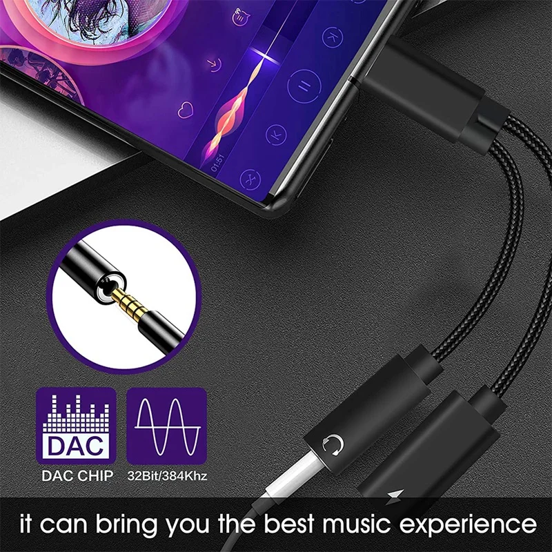 C Ÿ-3.5Mm    , 2-In-1 USB C-Aux   ػ DAC    ̺