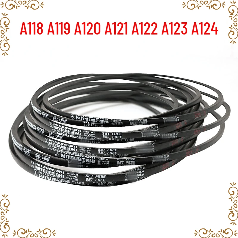 1PCS Japanese V-belt drive belt industrial belt A-belt A118 A119 A120 A121 A122 A123 A124