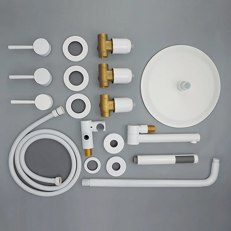 Shower Set Concealed Shower Set Bathroom Full Copper Into The Wall Hot And Cold Water Faucet With Hand-Held