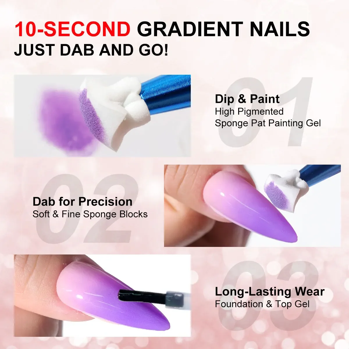 라이메걸 4색 그라데이션 페인팅 젤 네일 아트 그라데이션 컬러 퀵 DIY 디자인 젤 플라워 페인트 엔그레이빙 젤 네일 폴리쉬