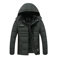 

Xfhh Thick Warm Winter Parka Men Fleece Hooded Winter Men Jacket Coat Military Cargo Jackets Mens Overcoat Streetwear