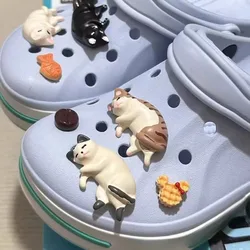 8PCS Fashionable Cute Cartoon Cats Shoe Charms - Designer Lovely All - Match Sandal Accessories Set (C1 - 8pcs)