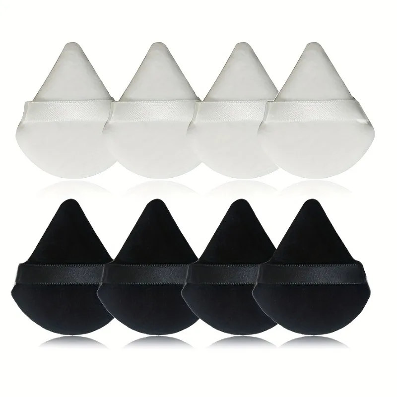 

4pcs Powder Puffs Soft Makeup For Loose Powder Mineral Powder Body Velour Cosmetic Foundation Makeup Tool