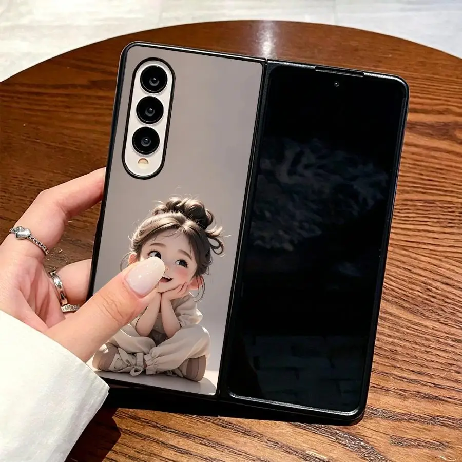 Cartoon Girl Design Phone Cover Case