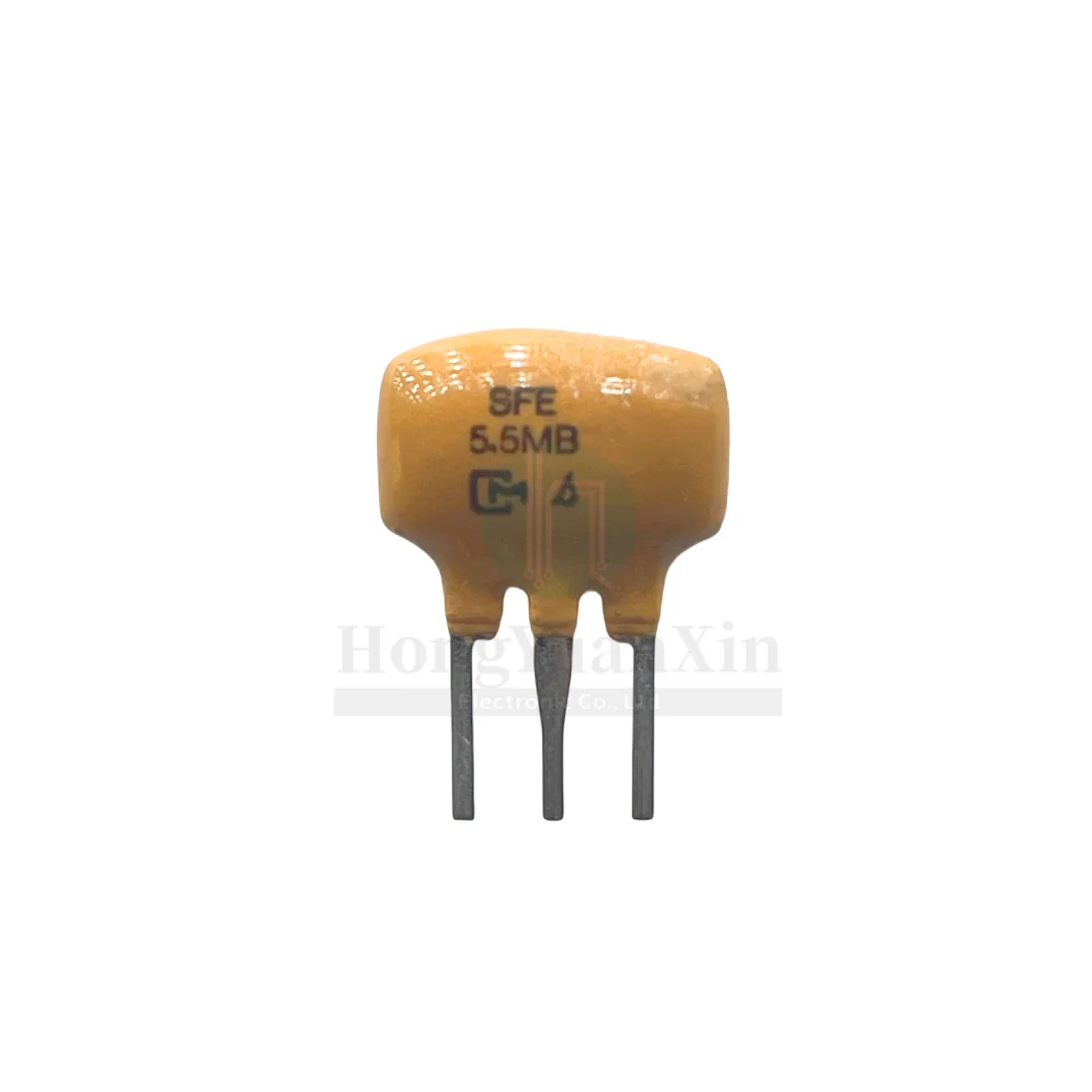 100PCS/ SFE5.5MB original Murata ceramic filter SFE5.5MBF 5.5MHZ 5.5M straight plug three-legged spot