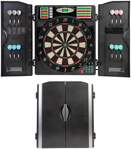 

Electronic Dartboard and Cabinet, Black