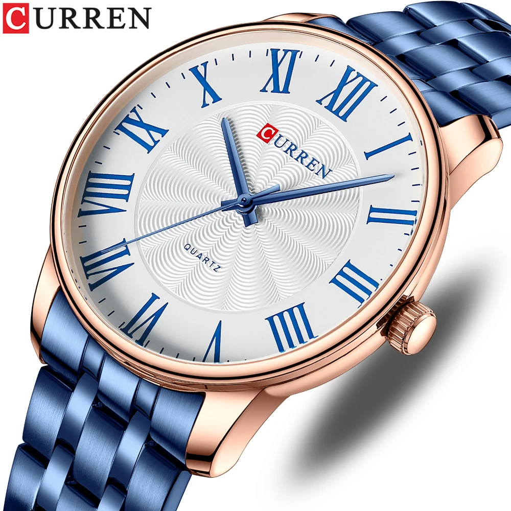 

Luxury Sport Male Clocks CURREN Business Dial Exquisite Stainless Steel Men's Watches Classic Casual Waterproof Quartz Watch Men