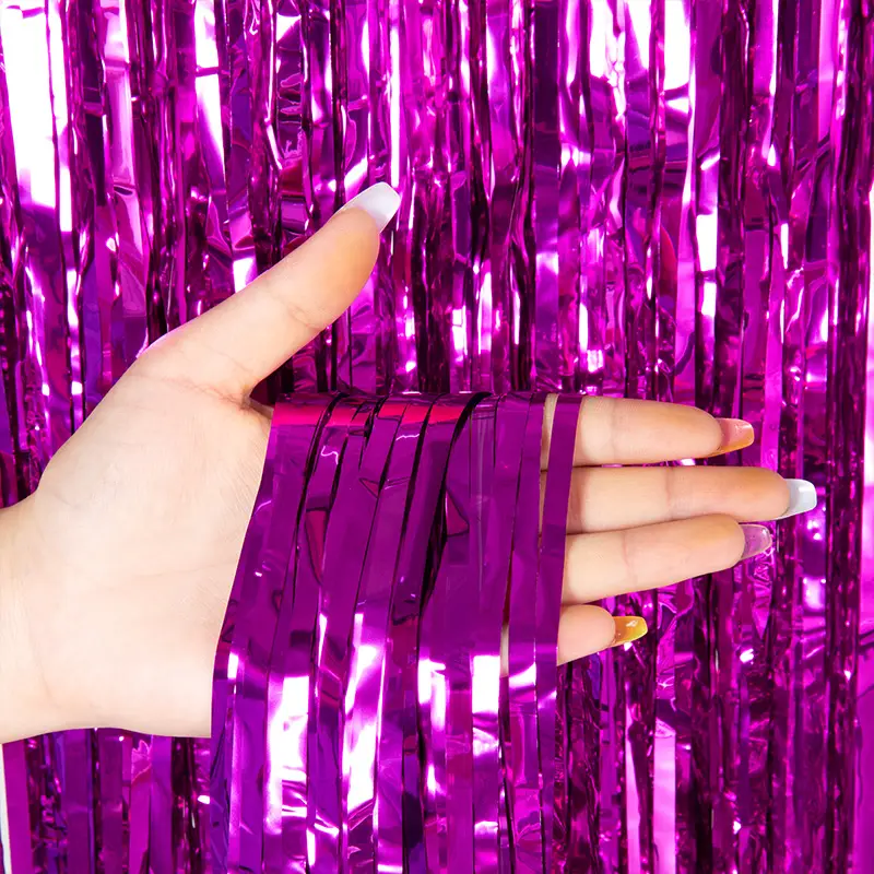Cheap as a Party Metallic Tinsel Foil Fringe Curtains Backdrop for Birthday New Year Eve Party Photo Wedding Decor - Image 11