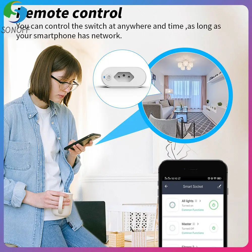 

16a Support Adapter Compatible With Voice Assistants Easy Home Automation Smart Outlet Adapter Enhance Your Smart Home Durable