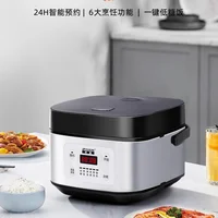 Cuiseur à riz électrique 5L, chauffe-aliments intelligent, boîte à déjeuner électrique à faible teneur en sucre, séparation de soupe de riz en acier inoxydable, cuiseurs à riz 220V 3