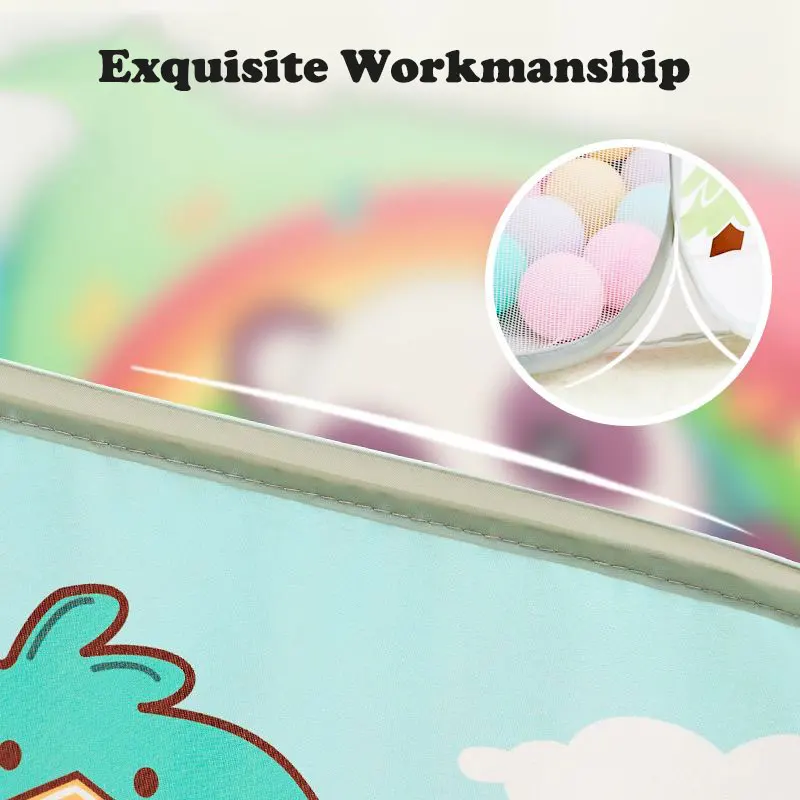 1.2M Cartoon Baby Pools Ball Pit Dry Pool Balls Outdoor Games Kids Playpen Ball Box Baby Pool Portable Children's Pool Balls 3