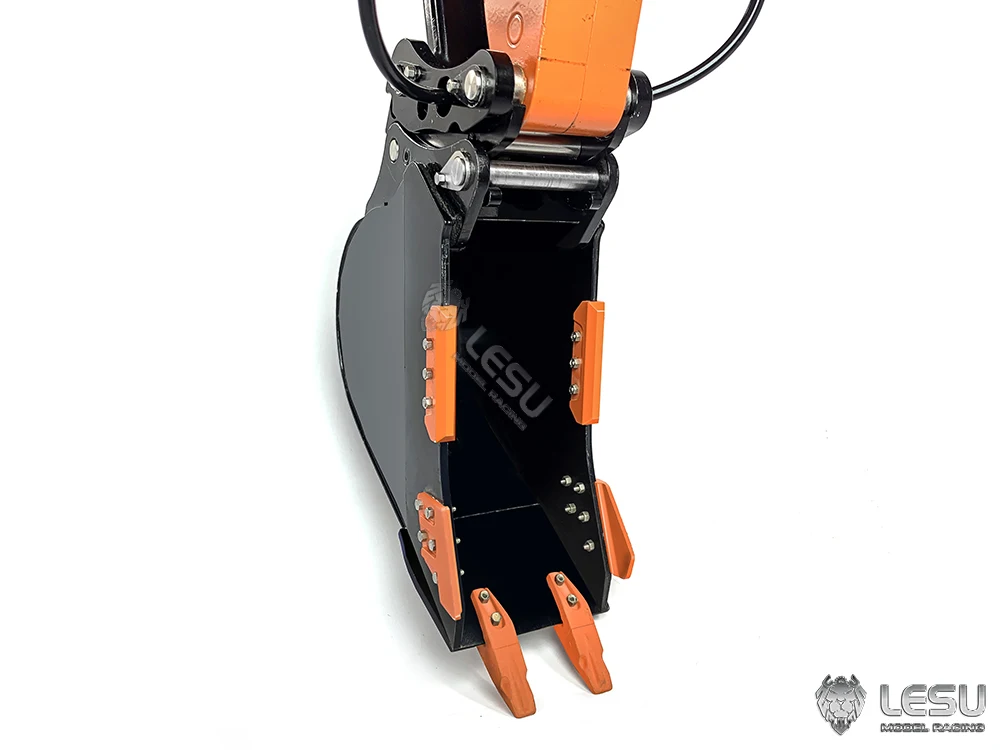 S2742099ca8784b9baa0a79059a1a0168U Model ciężkiej maszyny LESU1/14 Aoue-ET26L trójramienny mały krótki pas ogonowy łopata przednia koparka gąsienicowa RC