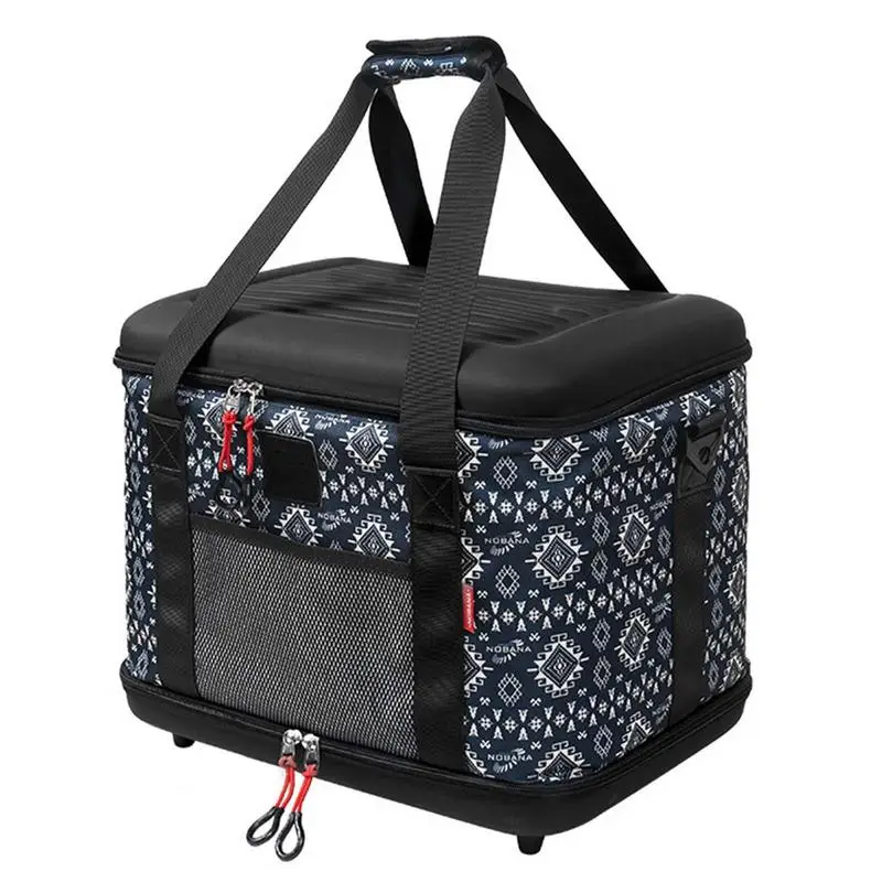 

Camping Utensil Bag Foldable Camping Bag Portable Travel Bag 40L Multipurpose Picnic Basket Large Capacity Storage Bag For