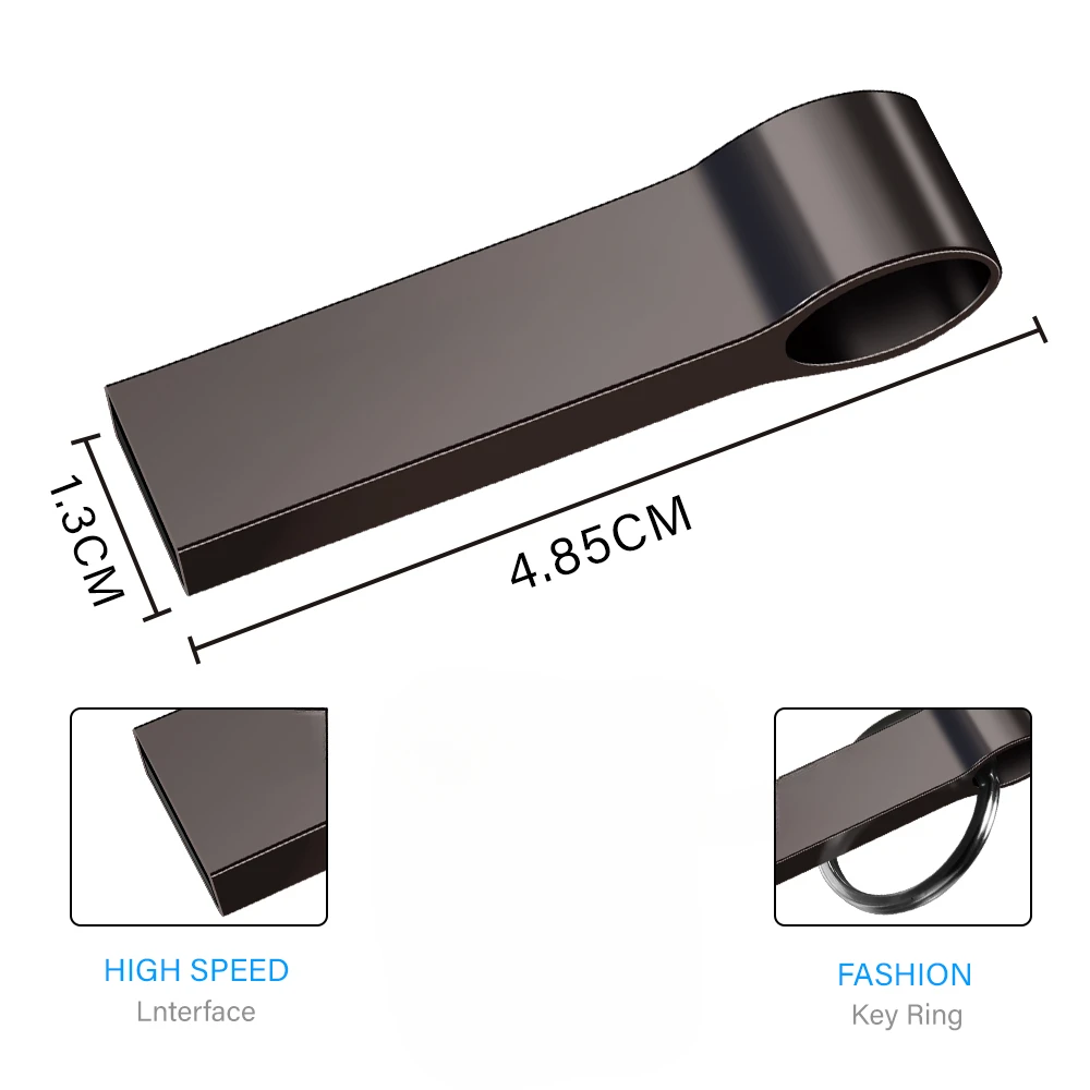 Metal USB 2.0 Flash Drive 128GB 64GB 32GB 16GB 8GB Key Ring Pen Drive Creative Gift for Computer U Disk usb flash drive flash drive