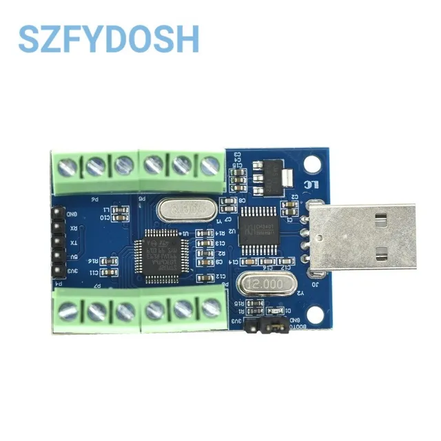 NEW 12Bit USB Interface Channels 10 Bit AD Sampling ADC Data Acquisition STM32 UART Communication Module