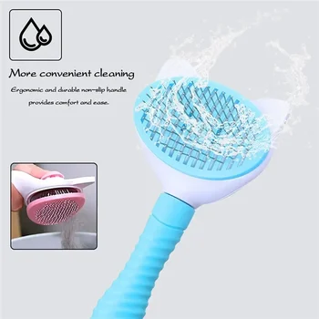 Pet Comb Cat Cleaning Supplies High Quality Self cleaning Brush Professional Grooming brush for Dogs, Cats pets Glove dog Bath 5