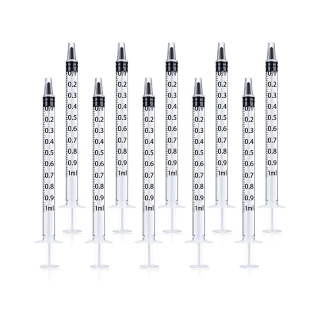 2-20Pcs 1ml-10ml Plastic Reusable Syringe For Measuring Nutrient Hydroponics Kithchen Tool 4