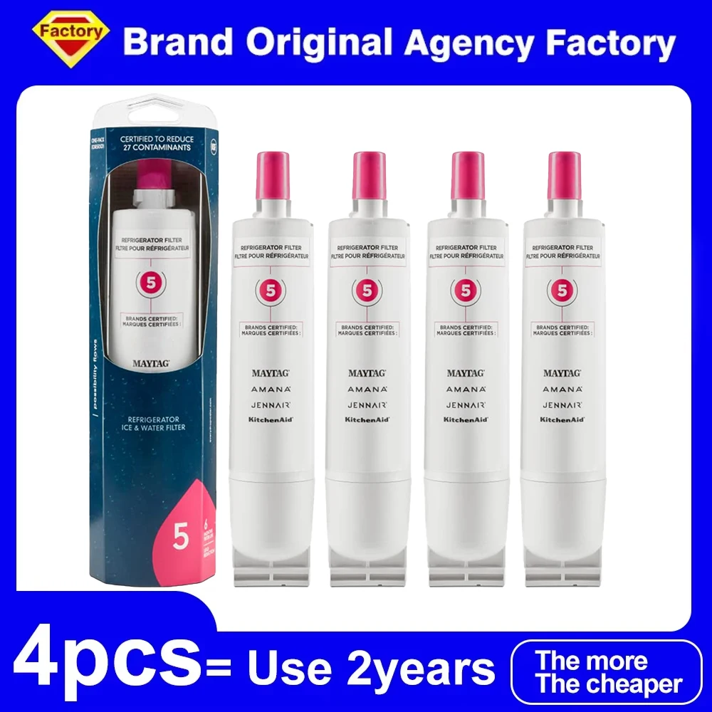 NSF Certified Brand Genuine EDR5RXD1 Refrigerator Water Filter Compatible with Whirlpool 4396510 Filter5,Kenmore 46-9010,NLC240V