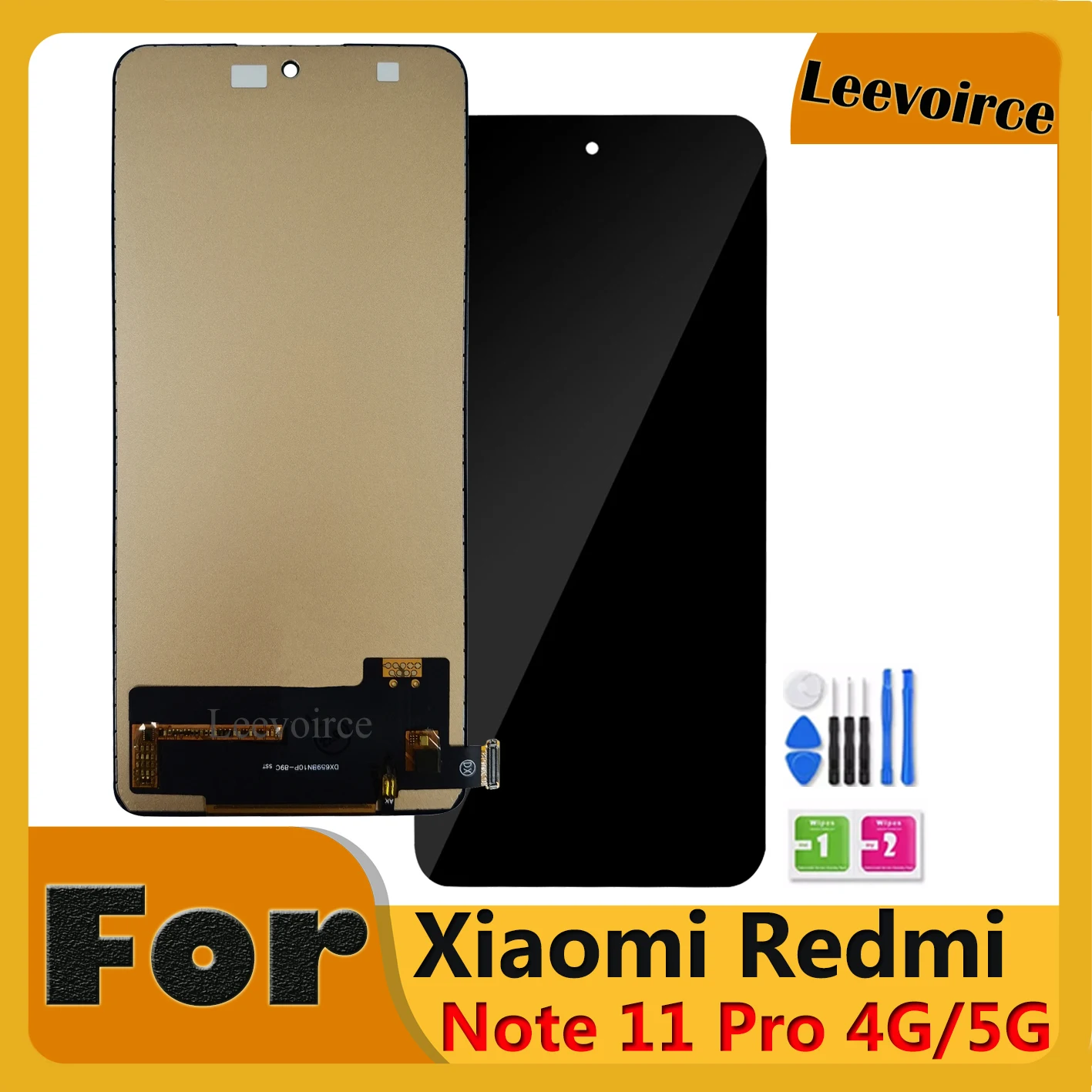 LCD with Touch Screen for Xiaomi Redmi Note 11S 5G - Black by