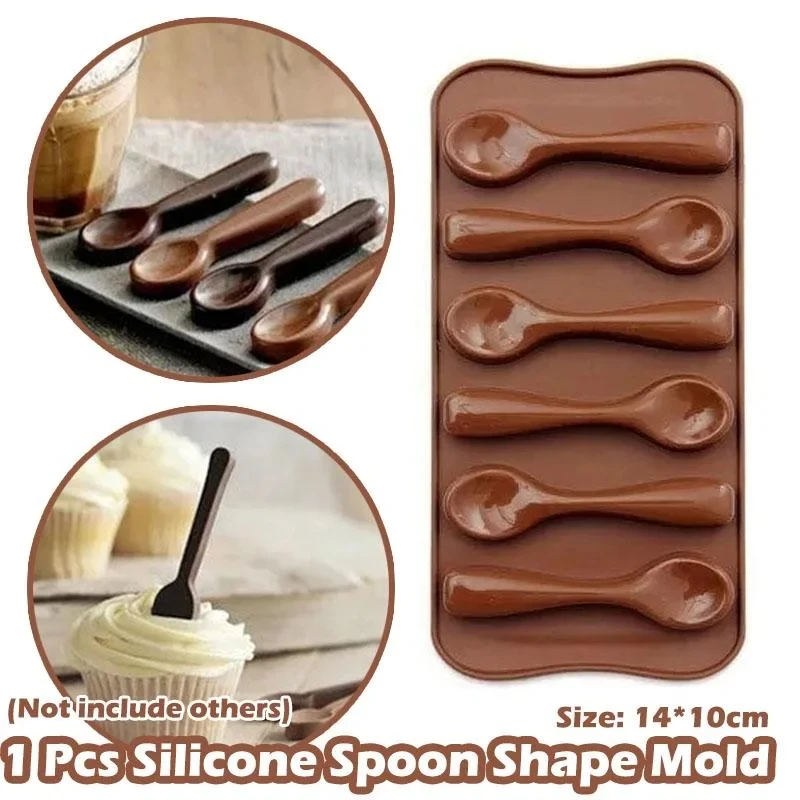 

1 Pcs Mold Silicone Baking Cake Decorating Cake Chocolate Mold DIY Six Spoons Mould