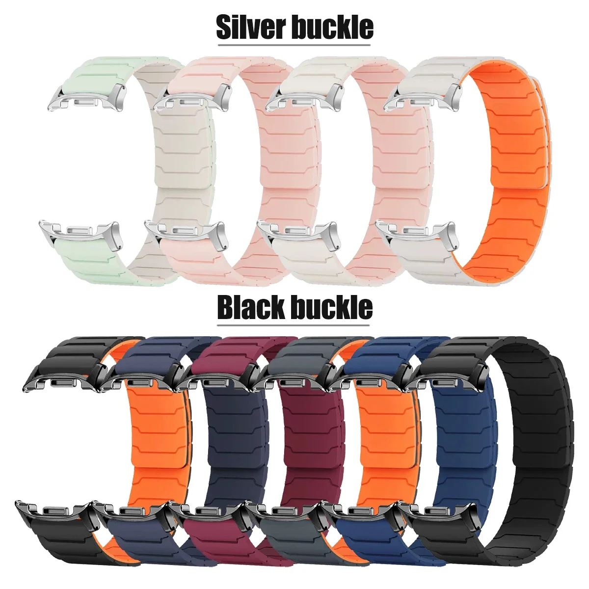 Magnetic Silicone Loop Strap Bracelet