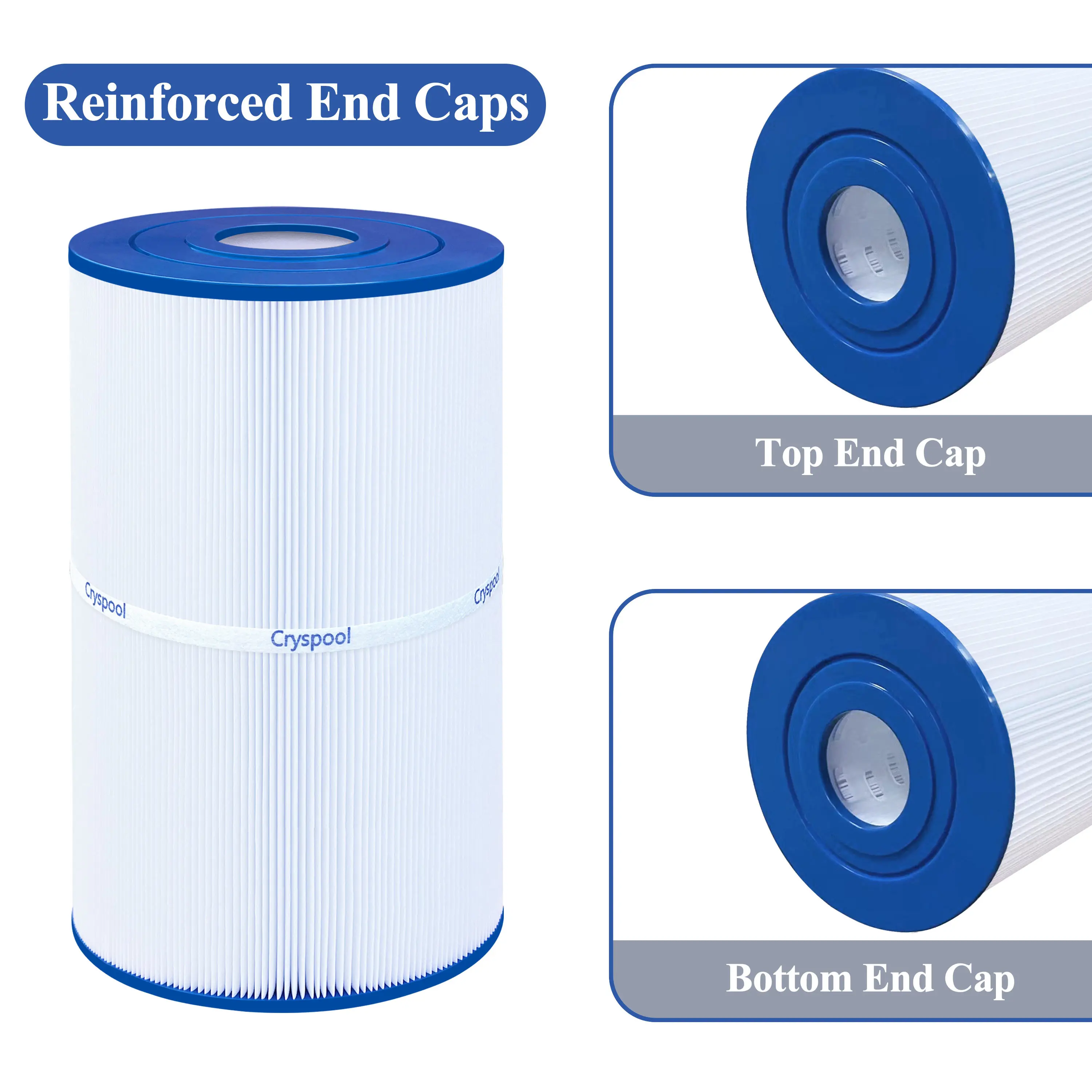 Cryspool Spa Filter Compatible with PWK30, C-6430, Watkins 31489, FC-3915, P/N0969601, 71825, 73178, 73250, 30 sq.ft. 3 Pack 3