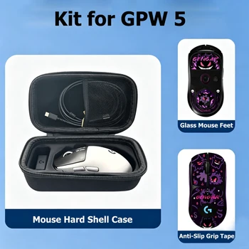 Set di Accessori per Gaming: Nastro Antiscivolo, Piedini per Mouse e Custodia, Compatibile con Mouse da Gaming GPW Gen 5