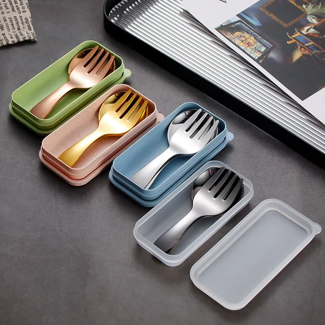Portable Stainless Steel Spoon & Fork Set 3