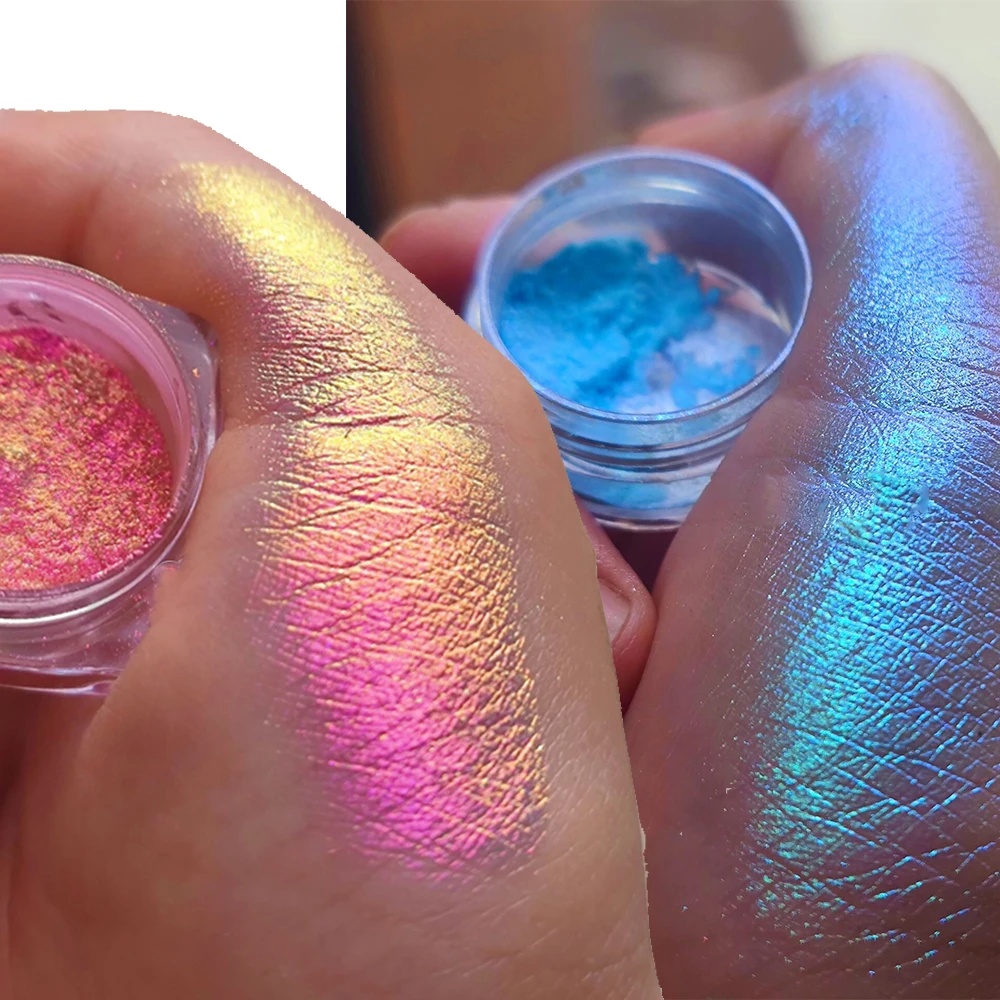10g Mirror Chameleon Chrome Nail Powder 3D Resin Magic Glitter Chameleon Powder Blue/Purple/Merimaid Dust