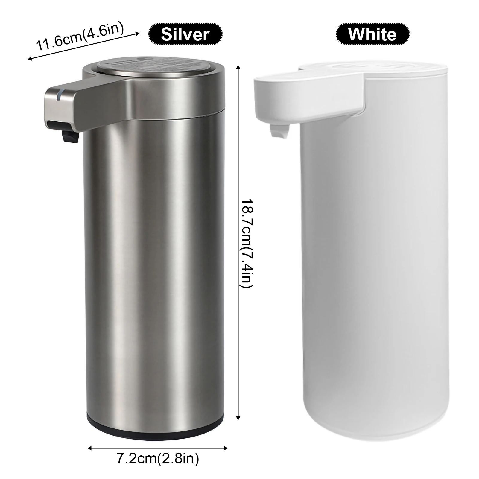 Automatic Liquid Soap Dispensers 304 Stainless Steel Touchless Usb Recharge Waterproof Intelligent Bathroom Kitchen Accessories 5