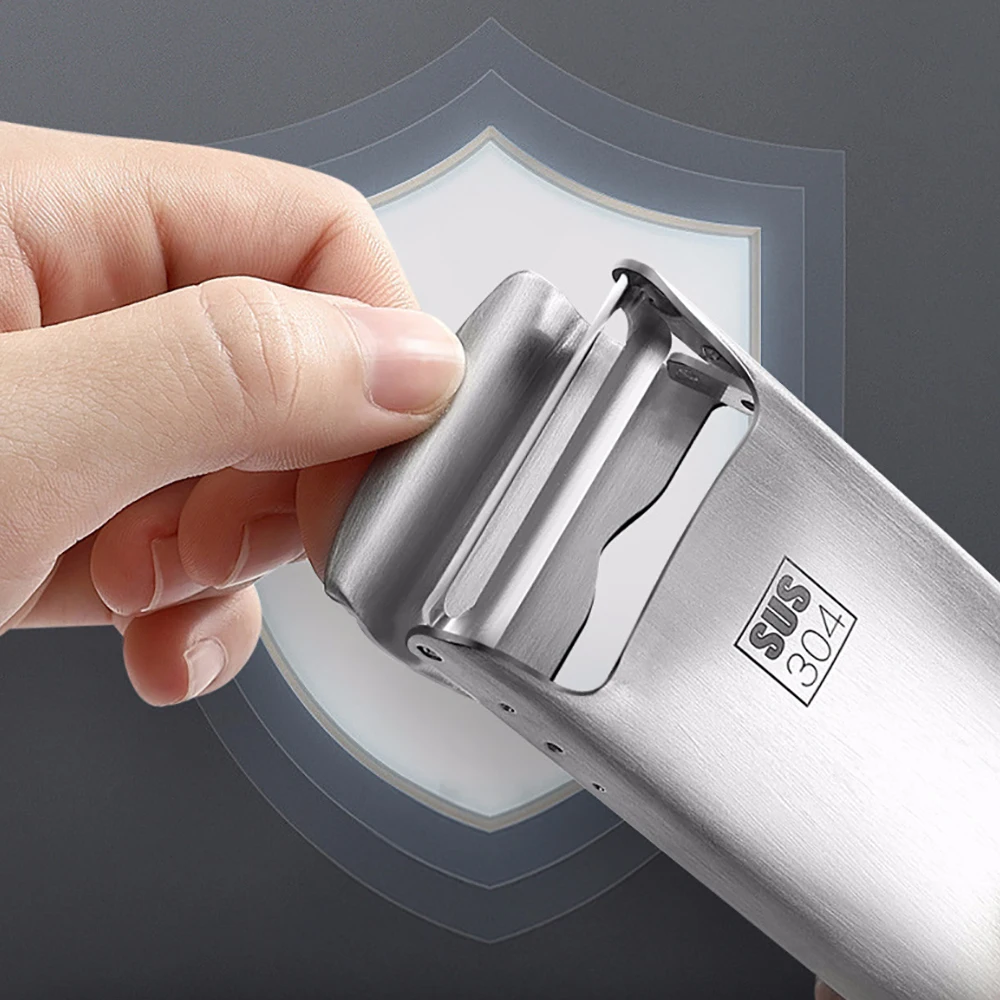 304 Stainless Steel Peeler Vegetable and Fruit Peeler Ergonomic Stainless Steel with Blade Protective Cover Kitchen Tool