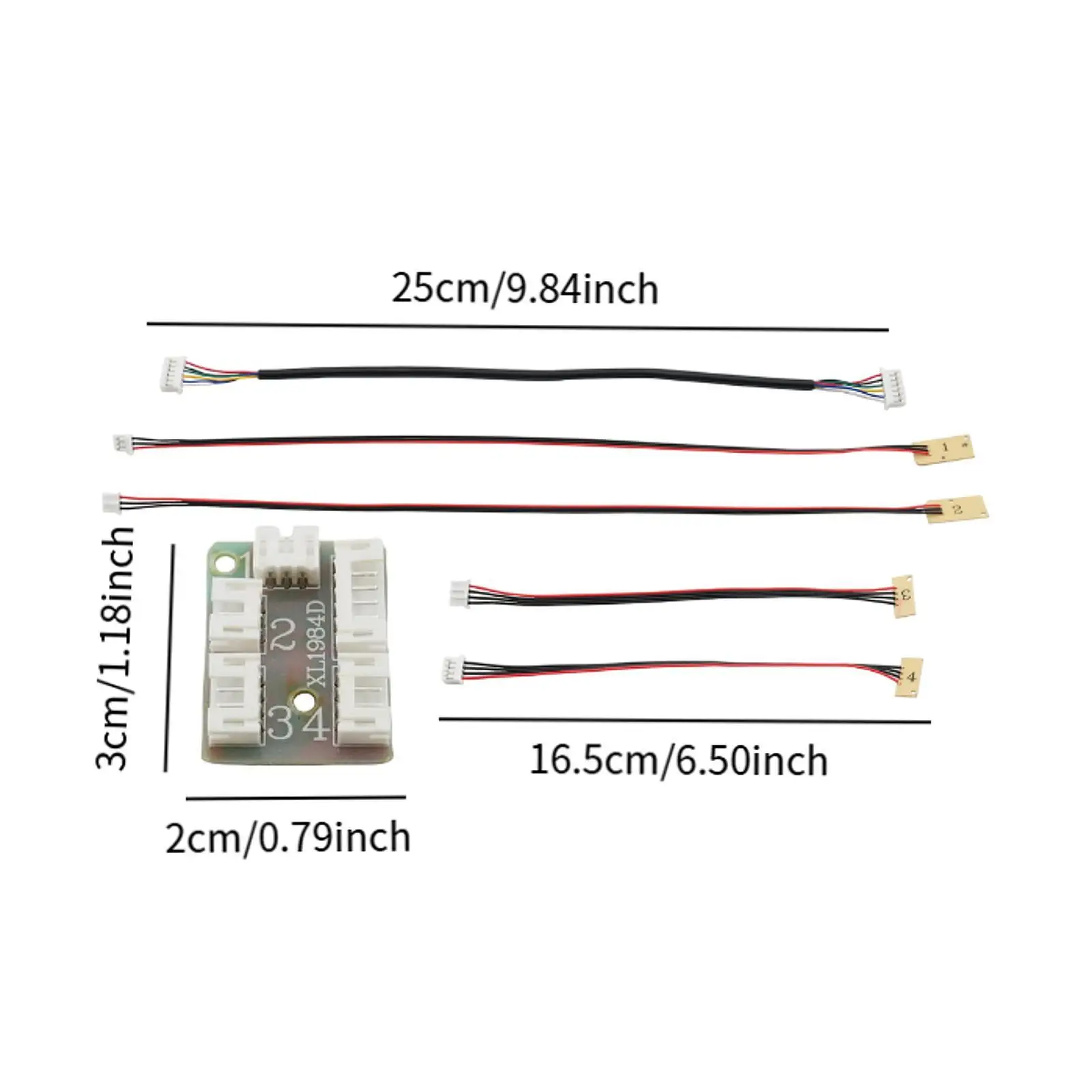 Vue avant du kit d'éclairage LED pour voiture RC MN82 1/12 montrant les phares allumés