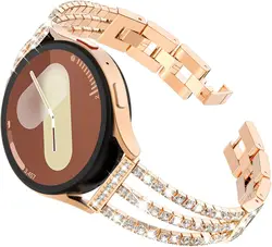 Elegant Women's Diamond Bracelet Jewelry Strap - 22mm Universal (Rose gold)