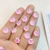 50Pcs New Cute Resin Mini Cartoon Animal Green Ghost Series Flat Back Manicure Parts Embellishments For Hair Bows Accessories 5